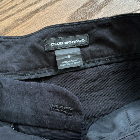 Club Monaco 🔥 Black Trousers Pants Sz 8 - Picture 4 of 8